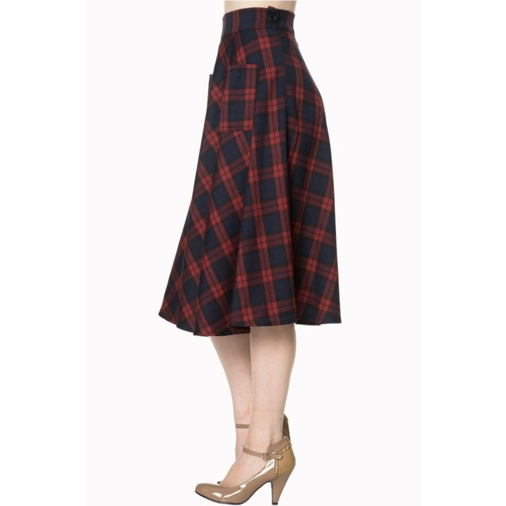 Apple of My Eye Plaid Skirt by Banned Retro